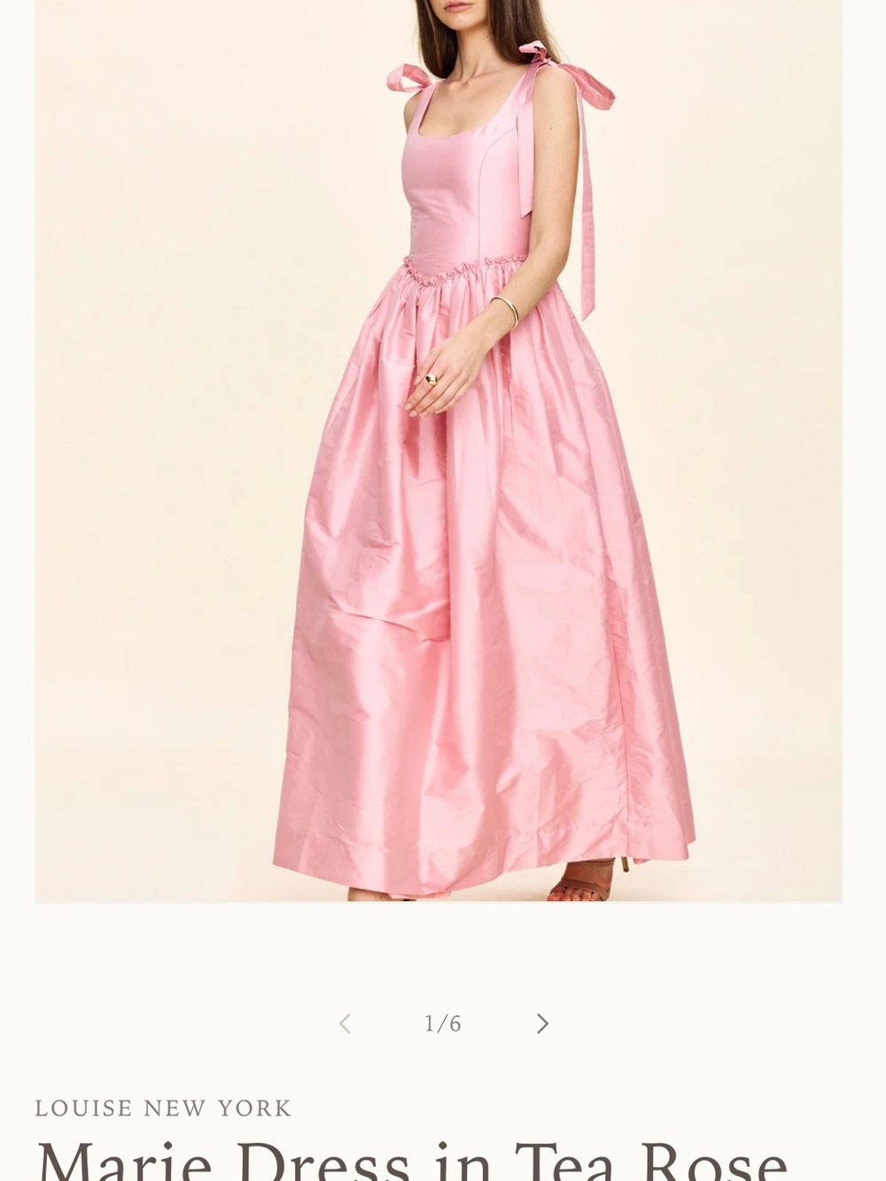 Louise New York Marie Maxi Dress in Tea Rose